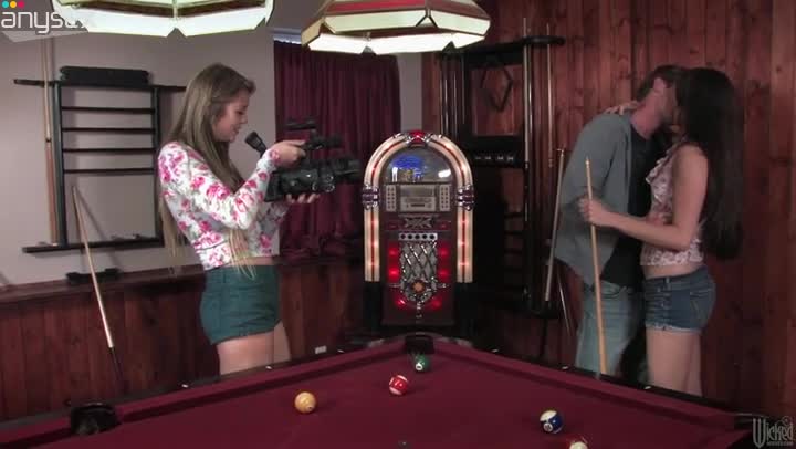 Pool game ends up with mutual fondling for blonde teen Bailey Bam Free Porn Videos | ePornAny.