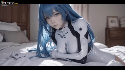 Hot 3D Compilation With Sexy Beautiful Blue-hair Rei Ayanami Getting Cumshots And Creampies