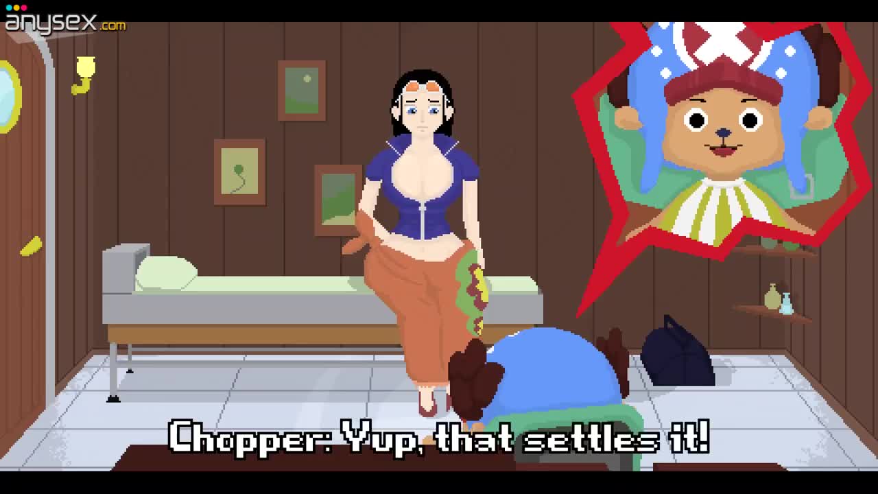 Nico Robin blows and fucks Chopper [Rule 34 One Piece Pixel Animation] Free Porn Videos | ePornAny.