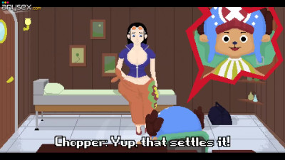 Nico Robin blows and fucks Chopper [Rule 34 One Piece Pixel Animation]