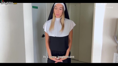 Nun with a naughty pussy enjoys sinful fucking in a POV movie