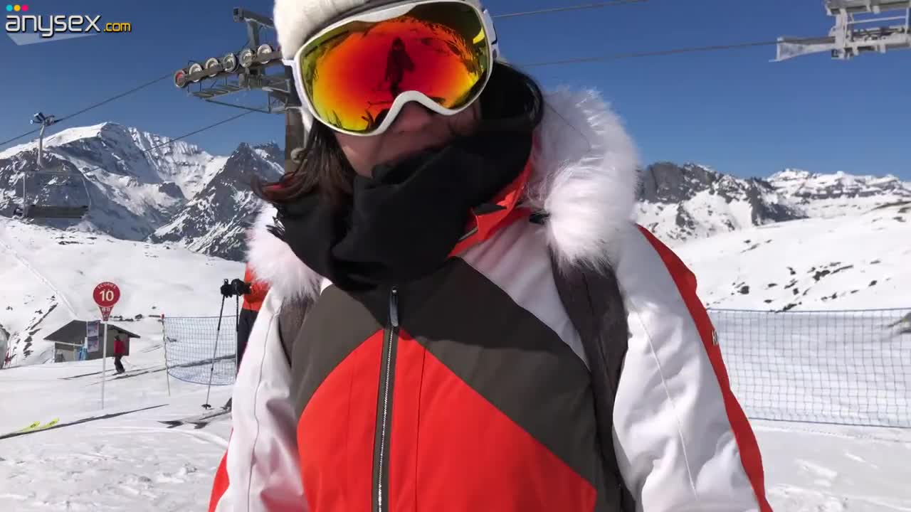 Brunette got an unforgettable sex and a pleasant creampie at the ski resort. Free Porn Videos | ePornAny.