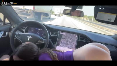 Cute Fit Teen PAWG Pleases Her BF With BJ And Hot Dick-riding In His Tesla