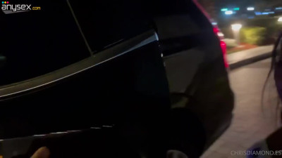 Buxom Asian rides fat cock after blowjob in the car - Amateur Porn