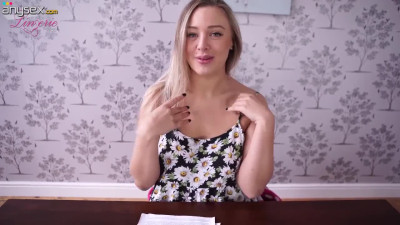 Bosomy secretary Beth is flashing her nipples in the office