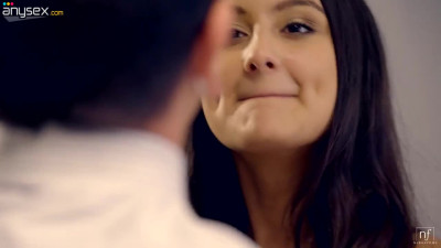 Sensual babe with dimples Eliza Ibarra is making love with hot blooded boyfriend