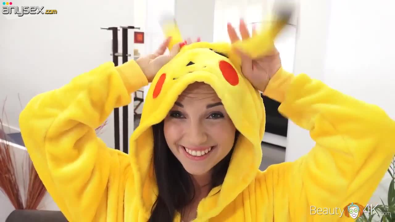 Lovely teen wearing pikachu pijama Kristy Black enjoys having crazy sex fun with her boyfriend Free Porn Videos | ePornAny.