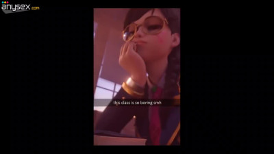 Overwatch D.va ass fucked right at the school