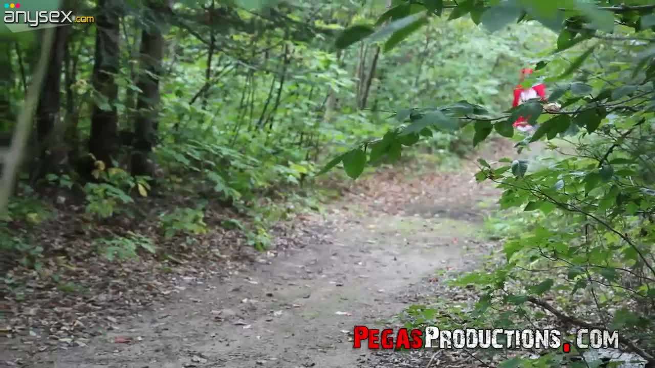 Pink haired chick in red riding hood outfit Brind Love is fucked in the forest Free Porn Videos | ePornAny.