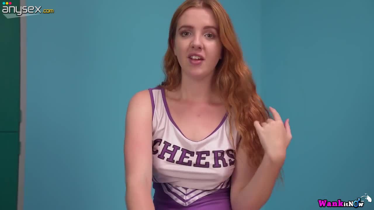 Lovely red haired cheerleader Scarlette Jones shows off her yummy ninnies and pussy Free Porn Videos | ePornAny.