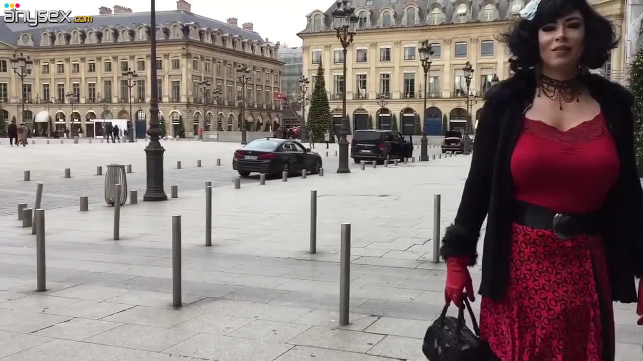 Naughty tranny enjoys public flashing and foot fisting in Paris Free Porn Videos | ePornAny.