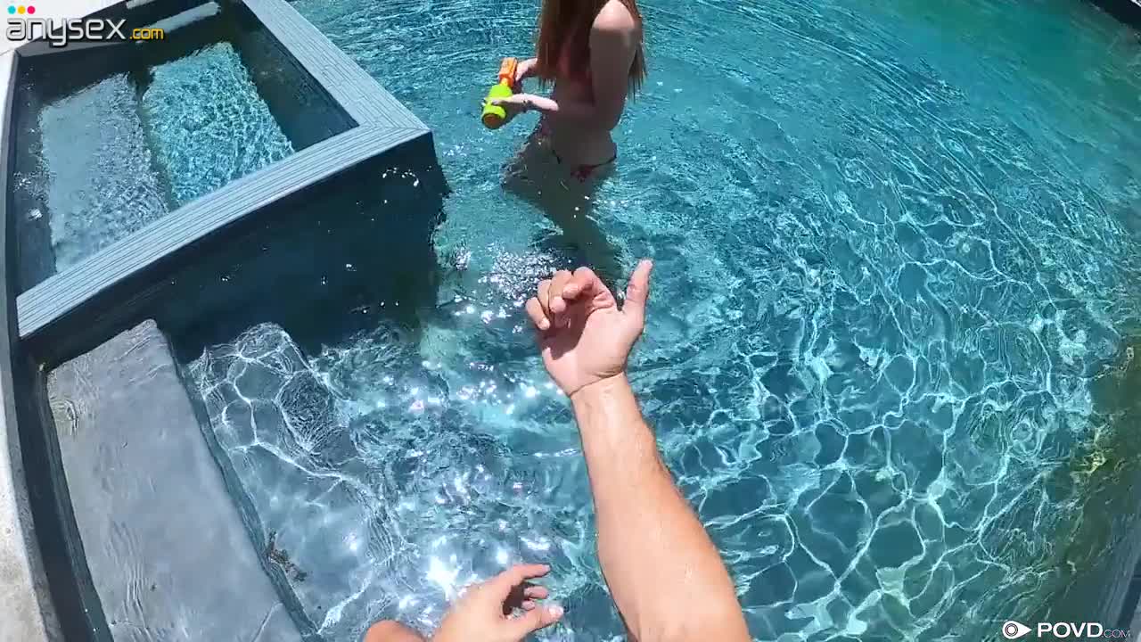 Slim red haired chick Megan Winters sucks a dick and gets nailed by the poolside Free Porn Videos | ePornAny.