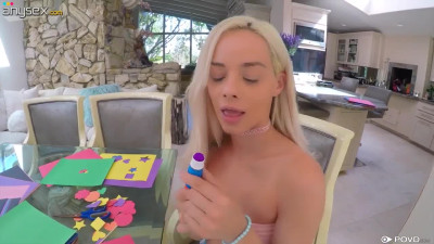 HD quality POV scene featuring petite blonde with nice ass Elsa Jean