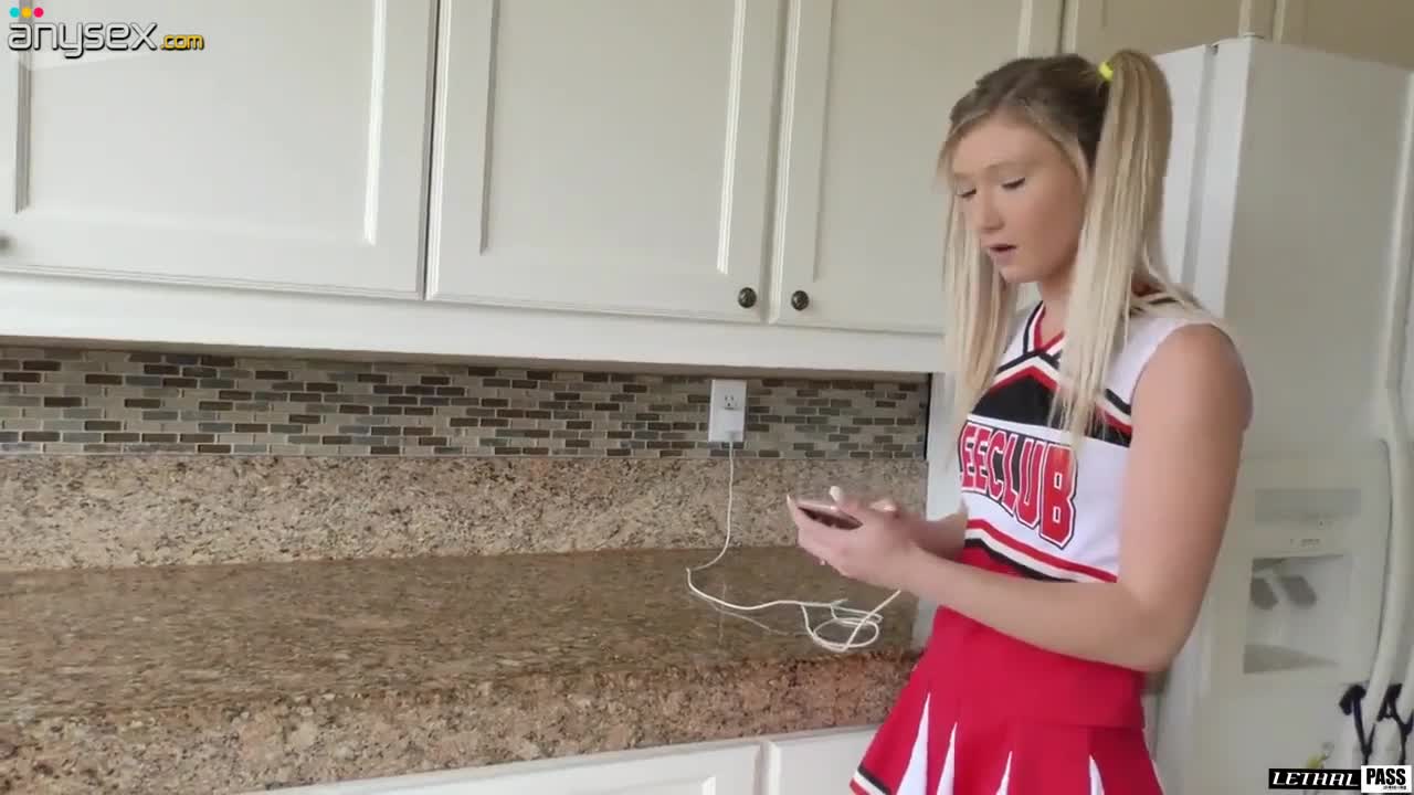 Naughty cheerleader April Aniston gets her pussy slammed doggy style Free Porn Videos | ePornAny.