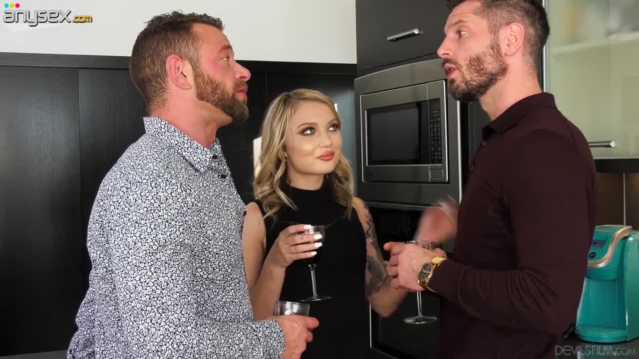 Sextractive blond chick Dakota Skye is fucked by her boyfriend and his fellow Free Porn Videos | ePornAny.