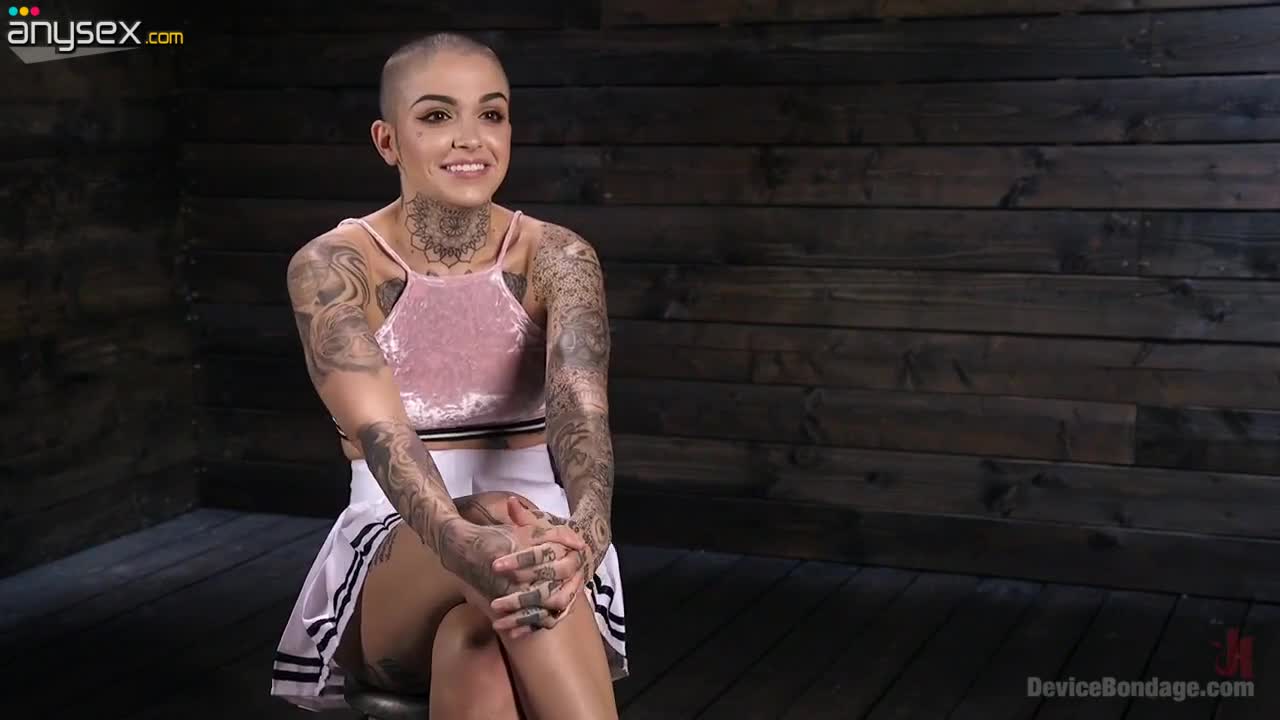 Tattooed bald headed bitch Leigh Raven is tied up and punished Free Porn Videos | ePornAny.