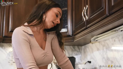 April Olsen enjoys rough anal sex with a big cock in the kitchen