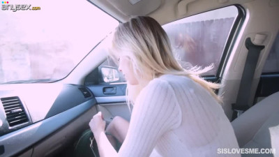 Down to fuck step sister Haley Reed is fucked in the car and on the bed