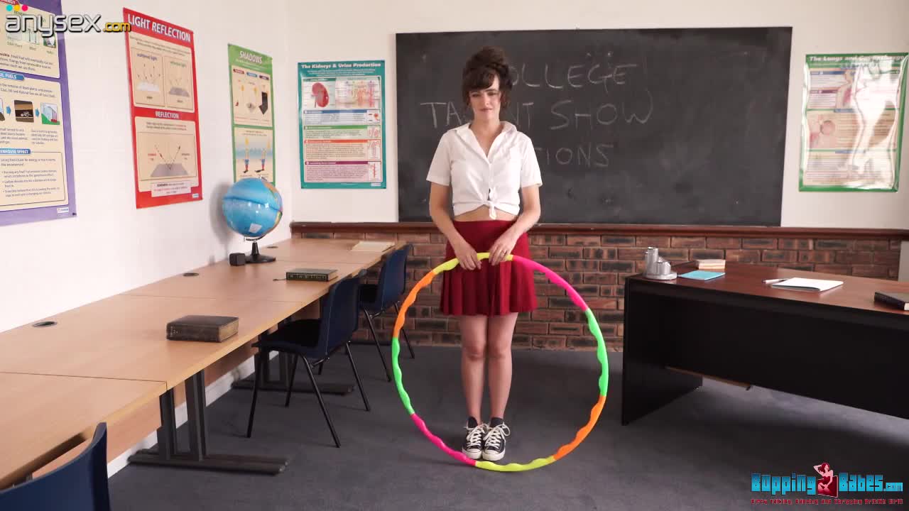 Naughty student Kate-Anne is hula hooping and stripping Free Porn Videos | ePornAny.