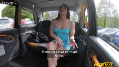 Sara Diamante got seduced by a cabbie to fuck in the FakeTaxi backseat