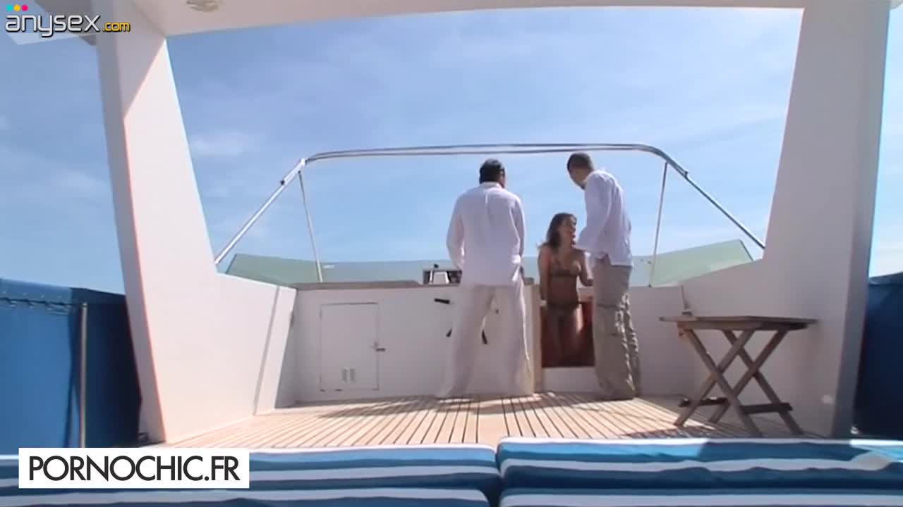 Hot Busty Sexy MILF Gets Spit-roasted and DP-ed By Her Friends On a Yacht Free Porn Videos | ePornAny.