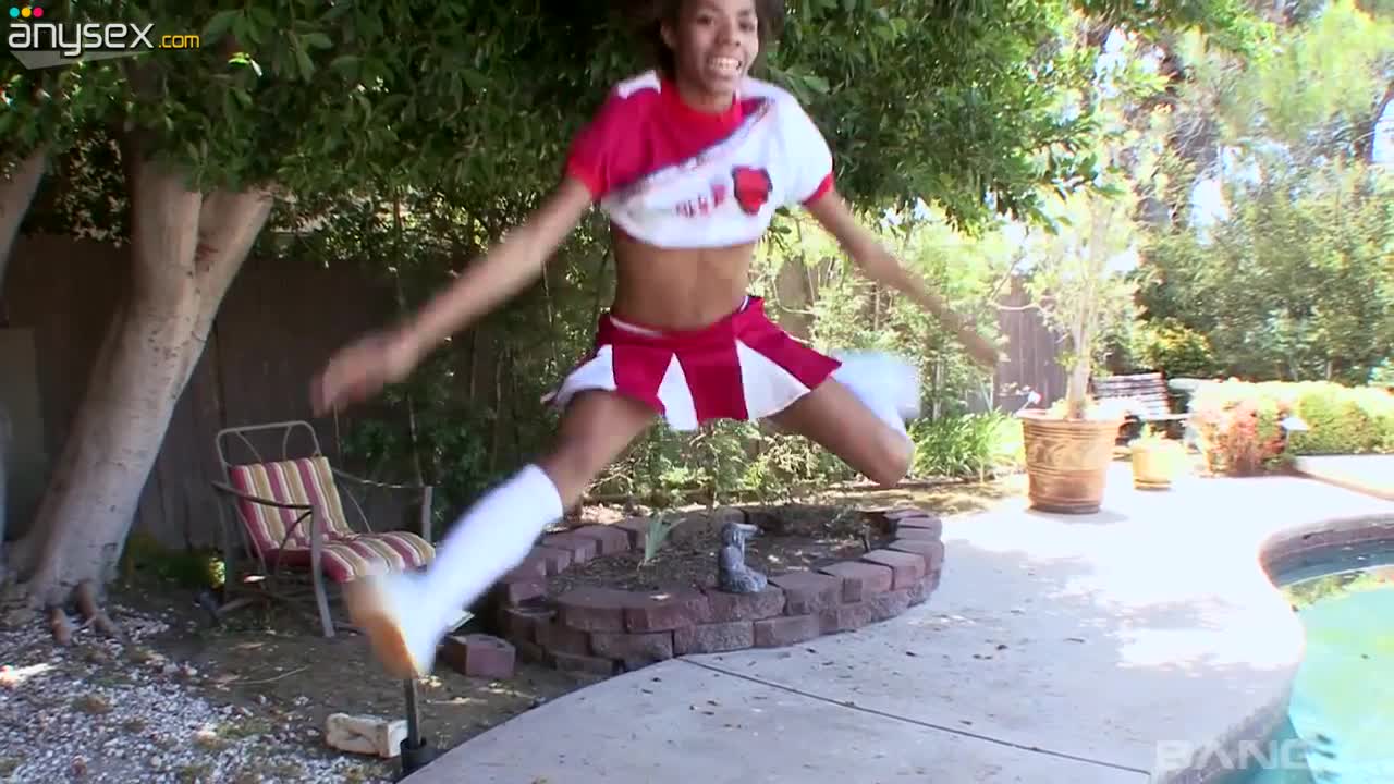 Ebony cheerleader Lauren Lesley has a quickie with one hot blooded black fellow Free Porn Videos | ePornAny.