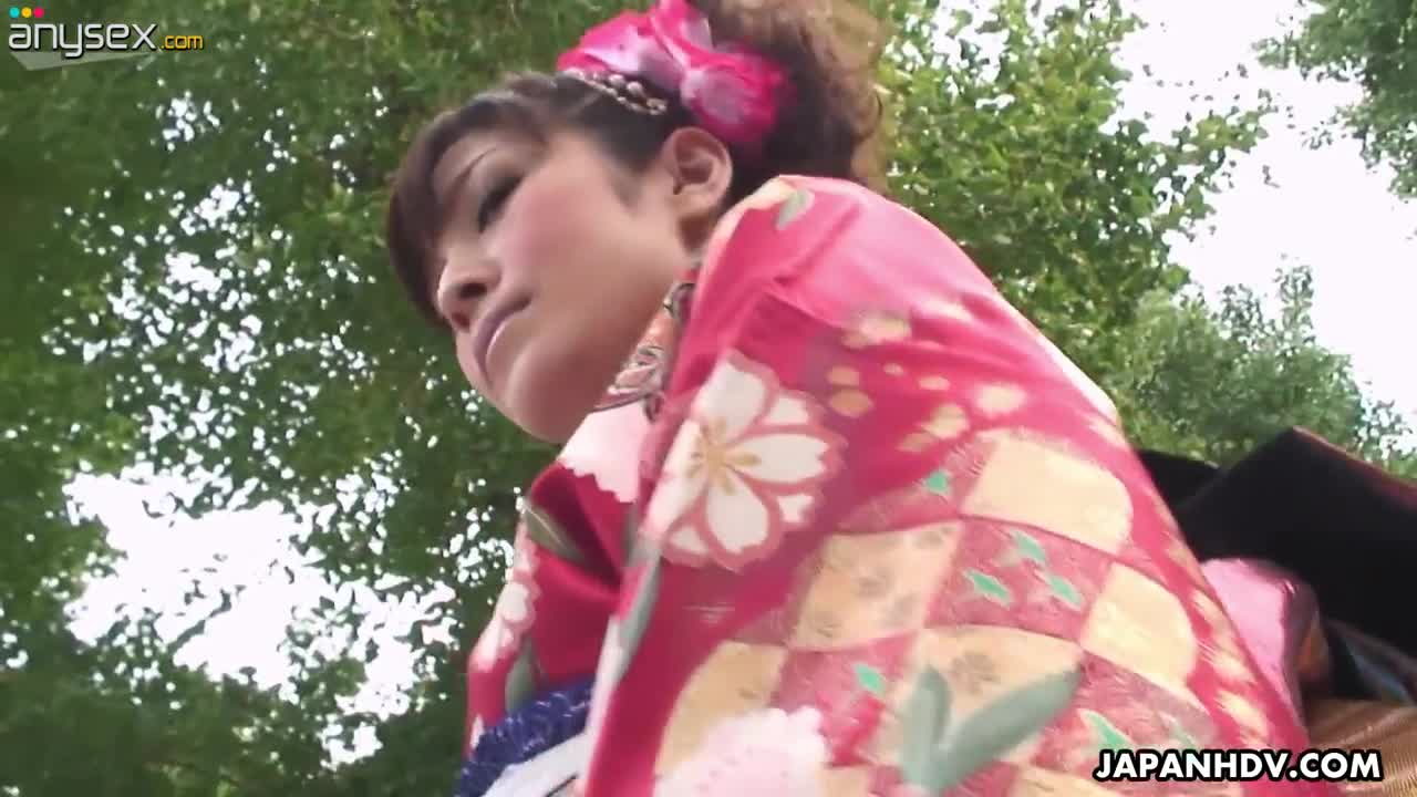 Seductive Japanese girl in kimono Yuria Tominaga gets her pussy finger fucked and licked Free Porn Videos | ePornAny.