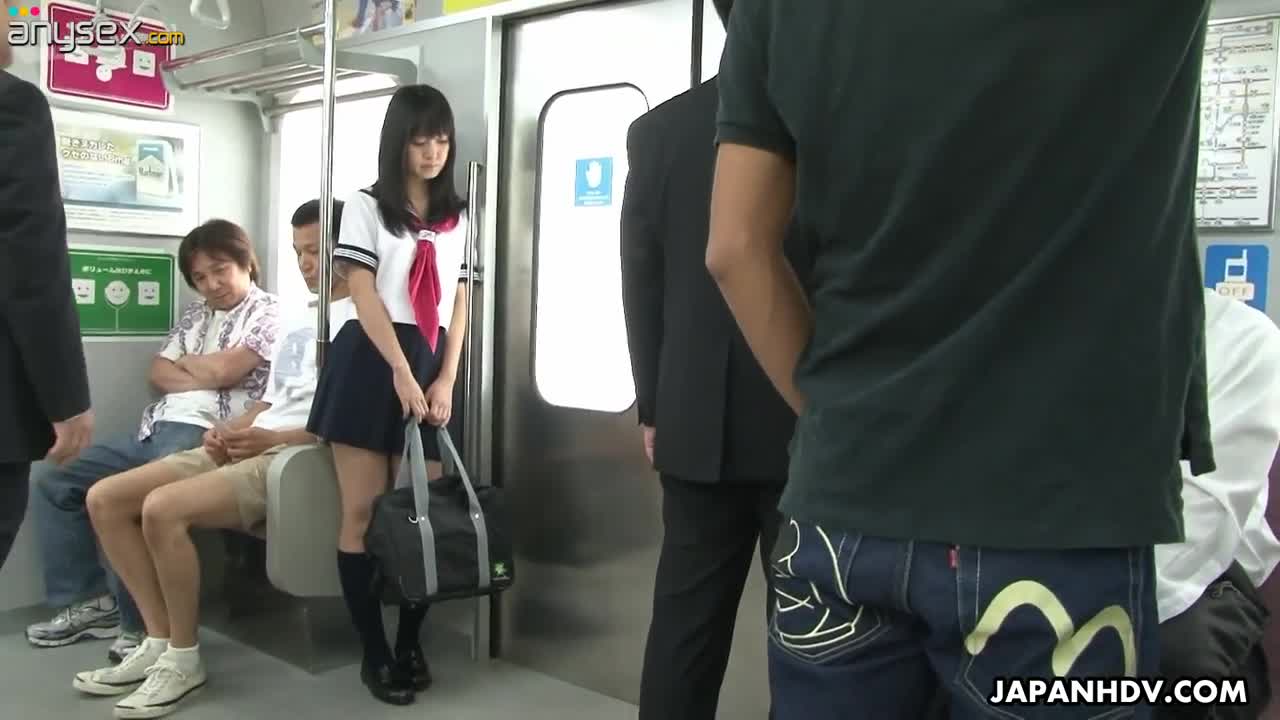 Whorish Japanese college chick Yayoi Yoshino is fucked by several dudes in the subway car Free Porn Videos | ePornAny.