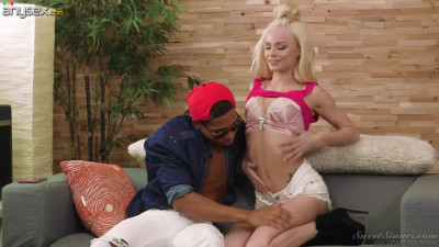 Tempting blonde Elsa Jean is fucked hard by hot blooded black boyfriend