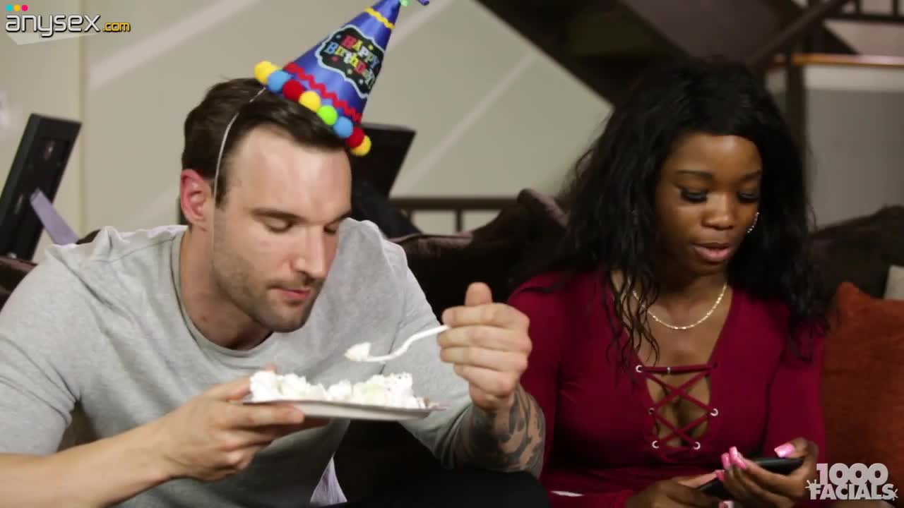 Black chick Mya Maze gives best ever birthday blowjob to her white boyfriend Free Porn Videos | ePornAny.