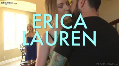 Cougar blonde Erica Lauren enjoys watching how her lover fucks young chick