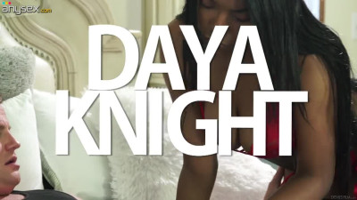 Black hottie Daya Knight enjoys riding hard penis reverse and face to face