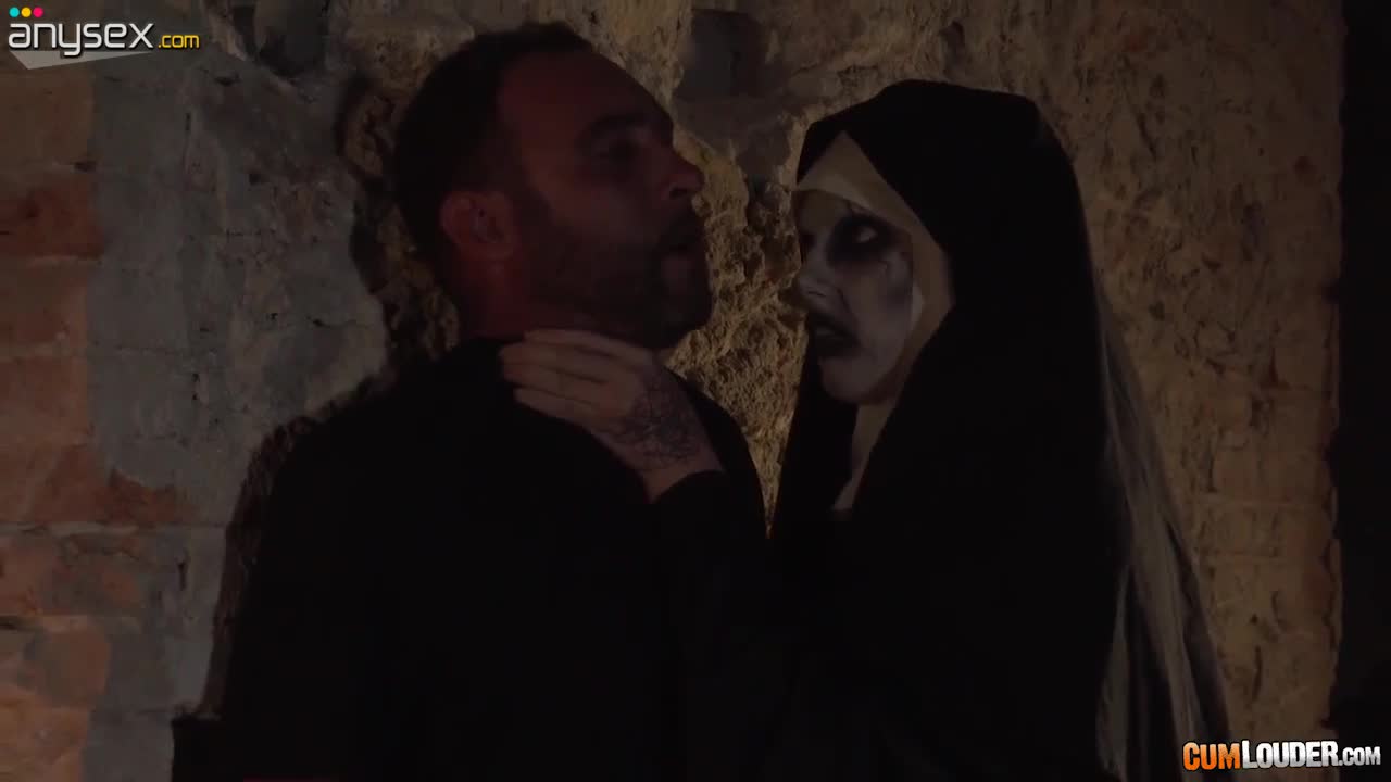 Terrible nun with dead looking face is fucked by one scared dude Free Porn Videos | ePornAny.