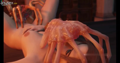 3D Horror Porn: Petite 3D Beauty Gets Fucked With Alien Face-Tit-and-Pussyhuggers