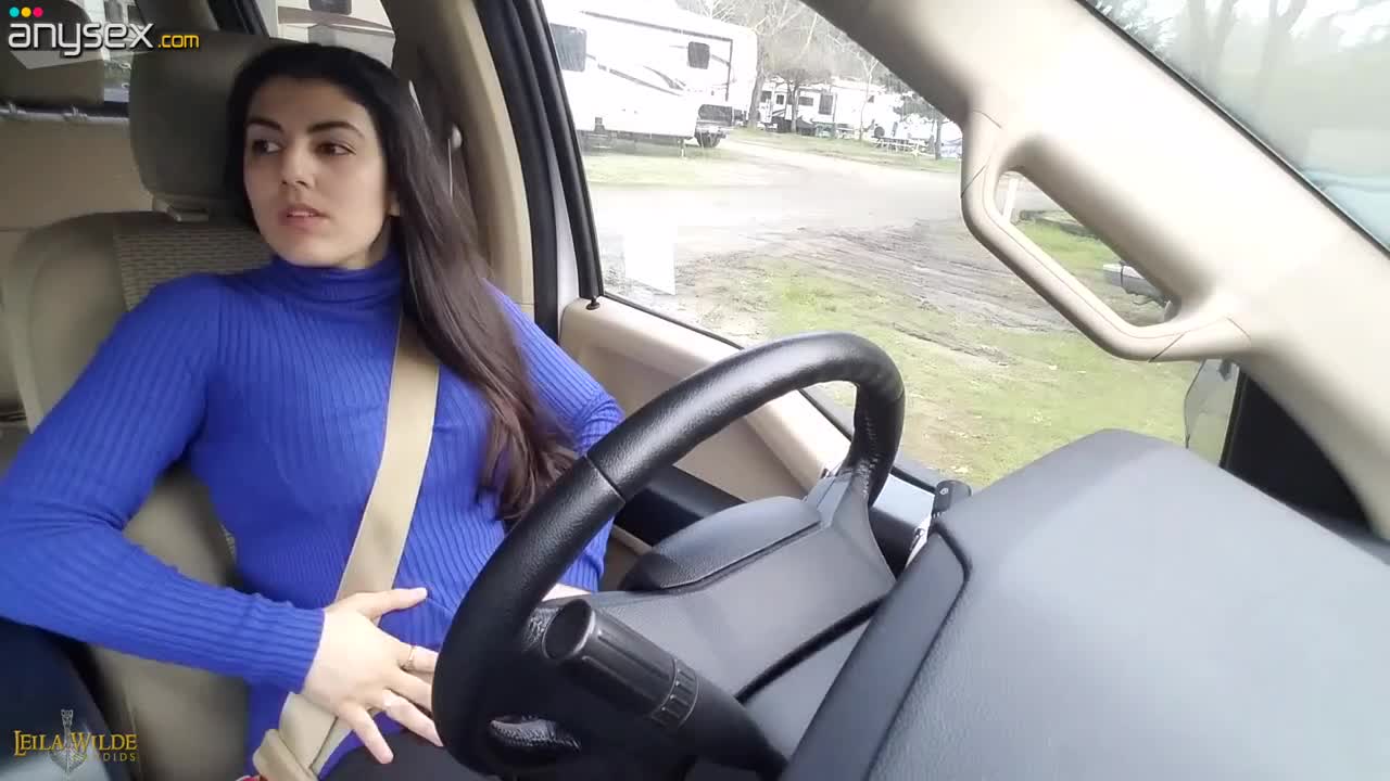 Hope no one will hear my loud moans while I rub my clit in my car Free Porn Videos | ePornAny.