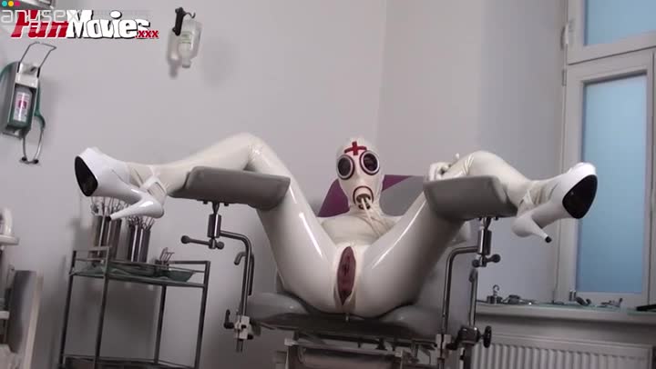 Latex doctor and latex patient on the gyno chair Free Porn Videos | ePornAny.