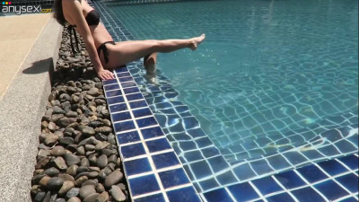 Sexy chick from swimming pool goes anal 5 minutes after we met - POV