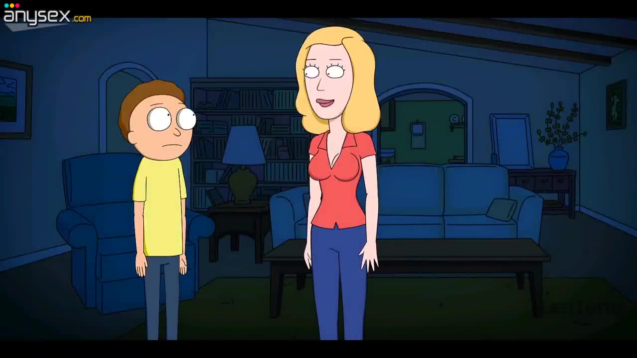 Morty gets an assjob from Beth on the sofa - Rick & Morty Cartoon Free Porn Videos | ePornAny.